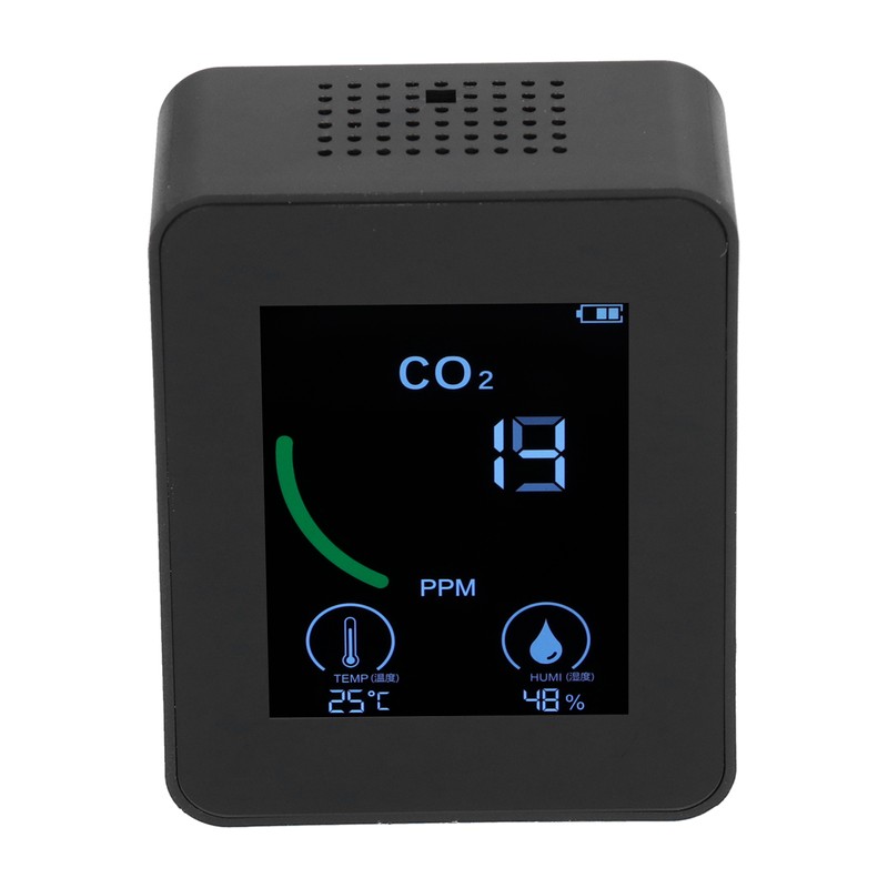 Air Quality Detector Digital USB Charging Carbon Dioxide Monitor Temperature