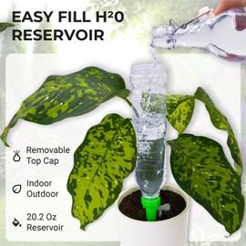 Self Watering Planter Insert Drip Spike High Capacity 20oz BabaBerry Dynamic Dripper Automatic Plant Watering Globes Dripper Device for Indoor or Outdoor Plants for Vacation Adjustable 3 Pack