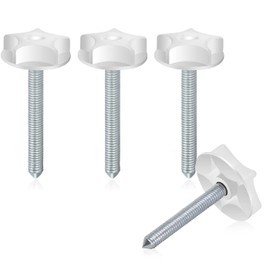 4 Pack Pointed Headboard Bolts for Bed Fixing UK, Headboard Fixings, Headboard Screws and Washers 105 MM