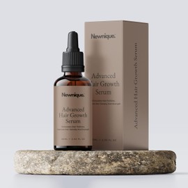 Newnique Advanced Hair Growth Serum – Biotin, Red Clover & Caffeine – Hair Loss Treatment for Women & Men – Hair Serum for Dry Damaged Hair – Cruelty-Free, Veganic Hair Oil