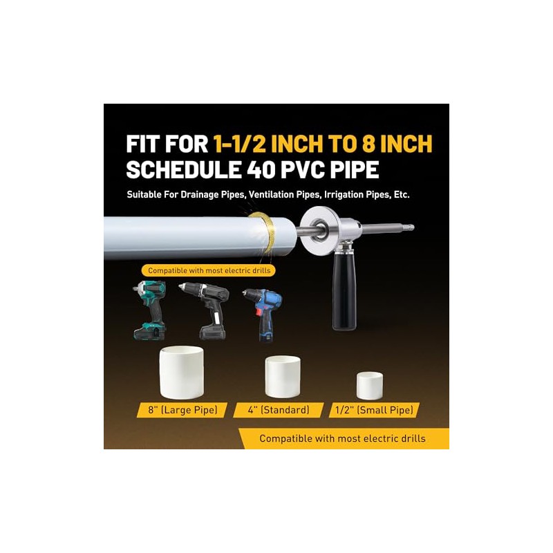 Internal Pipe Cutter, Pipe Cutter Tool with Diamond Grits Cutting