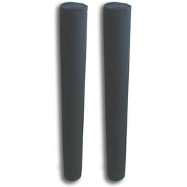 Mad Dog Boat Trailer Guide Pole Pad and Cover with Capped Ends | 72 Inch | Black | Heavy Duty UV Fade Proof Canvas | Set of Two