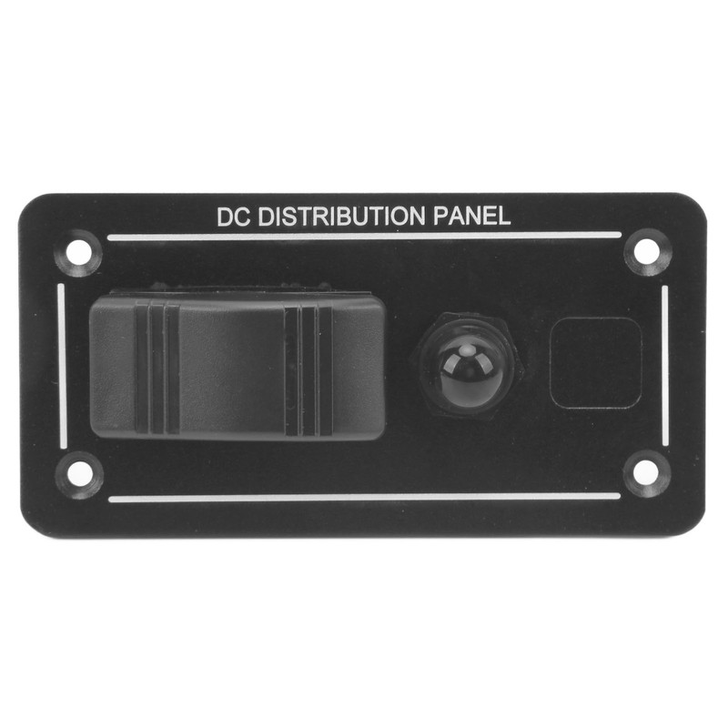 Toggle Switch Panel 12‑24V On Off Aluminum Red LED Indicator