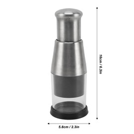 Hand Chopper, Stainless Steel Garlic Mincer, Fast and Efficient Chopper, Time Saver, Chop with Slap, for Vegetables, with Container