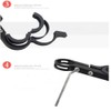 JPOJPO - Extensor de manillar de bicicleta para velocímetro, luz