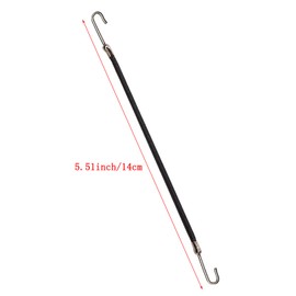 Mini Skater 10Pcs Women Ponytail Hooks Bungee Small Rubber Bands Hair Ties Accessories Elastic Holder Blonde Beige Styling Headbands Tools Claw Thick Hair Clips for Women (Black)