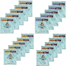 Hawaiian Paradise Coffee 10% Kona DBC 4 Types (Hazelnut Island Classic Roast Butterscotch, Vanilla Macadamia, 0.3 oz (10 g) each) Total 20 Bag Set with Original Message Card