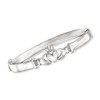 Ross-Simons Sterling Silver Claddagh Bangle Bracelet. 8 inches