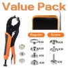 INNOVIO Push Button Set with Pliers - 60 Sets 15mm