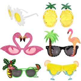 Party Glasses Funny Glasses Novelty Party Sunglasses 6 Pack Pineapple Sunglasses Tropical Sunglasses Cocktail Party Accessories Funny Sunglasses Beach Party Decorations for Adults Luau Party Supplies