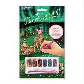 Lutz Mauder Verlag Creative Craft Set with 540 Pieces, Forest Animals, as a Gift or for Crafts, 10356, Diamond Pictures for Girls, Children, Deer and Owl