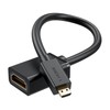Micro HDMI to HDMI Cable Adapter, Male to Female HDMI