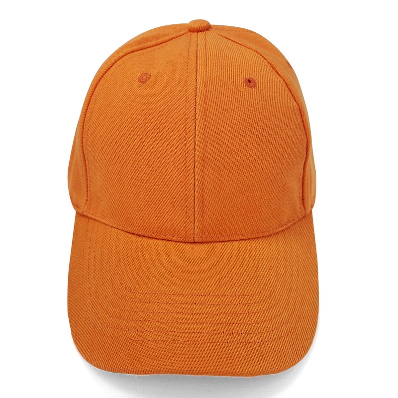 True Heads Plain Orange Adjustable Baseball Cap