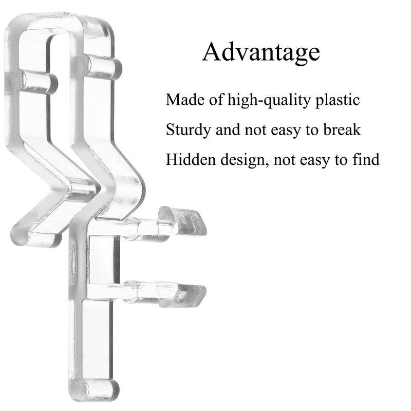 Blind Clips for Valance 1.6 Inch Hidden Channel Window Valance