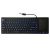 DSI Industrial Waterproof Backlit Keyboard with 2-in-1 Multi-Touch and Numeric
