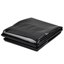 MPEIPILA Pond Liner 2 x 2 m, Waterproof Pond Liner, Black HDPE Pond Liners, Heavy Duty, Film for Dog Pond, Pool Underlay, Roof Tarpaulin, Garden Pond Tarpaulin for Small Ponds, Thickness 0.2 mm