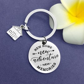 Vadaka for New Home Keychain New memories Keychain First Home Gift Housewarming Gift Realtor Closing Gifts House Keyring Moving in Key Chain for New Home Owners Jewelry