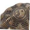 Garneck Turtle Shell Shaking Hexagram Turtle Shell Luck Charm Sculptures