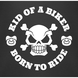 Shirtracer - Baby Bodysuit Boy Girl - Sayings - Kid of a Biker Born to Ride, 1 black