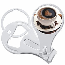 Coffee Beans Love Nail Clippers Plus Bottle Opener Keychain