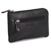 SADDLER Womens Luxurious Real Leather Zip Top Coin Purse with