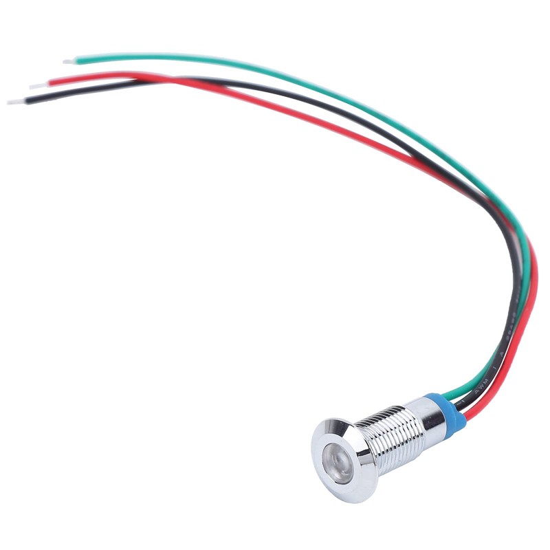 LED Indicator Light 8 mm 12V-24V Common Anode Pre-Wired LED