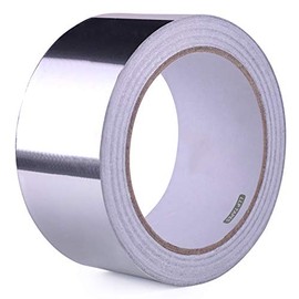 LLPT Aluminum Foil Tape 2 Inches x 65 Feet 3.94 Mil High Temp Heavy Duty Adhesive HVAC Sealing Hot Cold Air Duct Tape for Pipe Metal Repair (A2065)