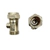 hep® 15mm x 1/2" Male Flat Faced Matt Chrome Service