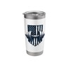 American Flag Muscle Dumbbell Stainless Steel Insulated Tumbler