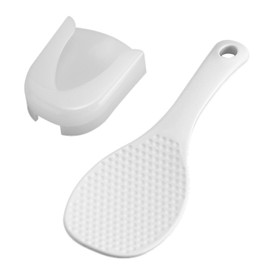 Generic Japanese Style Non Stick Plastic Rice Paddle with Holder
