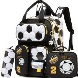 MYHSBYO Kids School Backpacks for Boys Backpack with Lunch Bag for Elmentary Students Kids Travel Bookbag for Boys Age 6-12