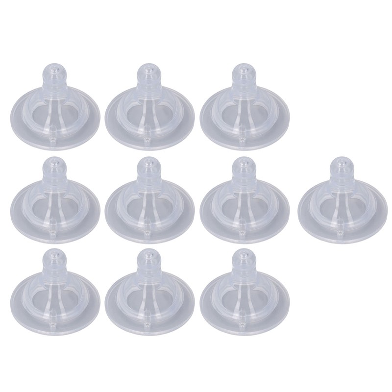 10pcs Infant Silicone Nipples Baby Bottle Replacement Feeding Nipples for