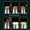 Small Deep Fryer Pot Stainless Steel Olecranon Type Diversion Japanese