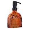 2 Pack Glass Soap Dispenser Bathroom, 9 Oz Kitchen Soap