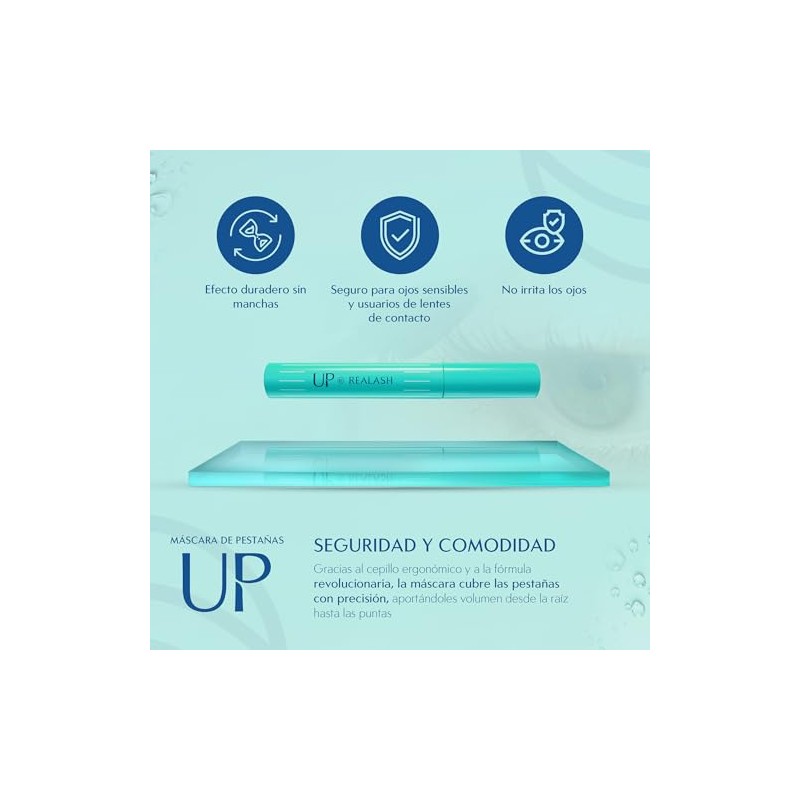 ORPHICA UP Máscara de Pestañas para Pestañas Lindas, Largas y