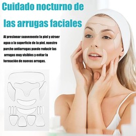 Wzenclave 18 Pcs Parches de Silicona para Arrugas, Parches Antiarrugas Reutilizables para Rostro, Cuello y Pecho - Reduce Arrugas y Firmeza Piel, Tratamiento Antienvejecimiento sin Químicos