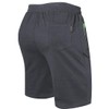 ZOXOZ Men's Shorts Summer Cotton with Zip Pockets, darkgray