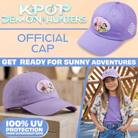 Get Trend KPOP Demon Hunters Huntrix Cappellino Bambina, Cappello Regolabile con Visiera, Ideale per Scuola, Sport, Concerti e Idea Regalo
