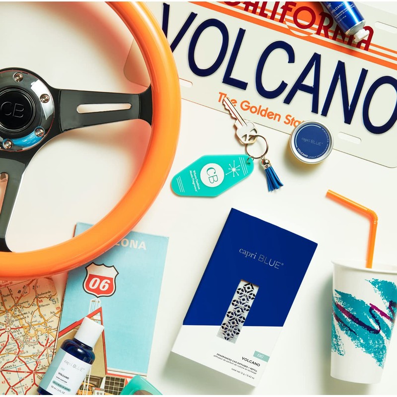 Capri Blue Volcano Fragranced Car Diffuser with Refills - Volcano
