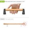 SELEWARE 12 inch Wood Handle Playground Safety Handle Wood Grab