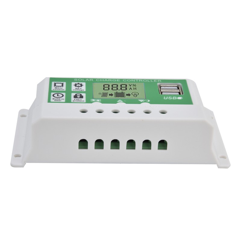 Smart Charge Controller Dual USB Solar Charging Panel PWM Control