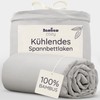 Bambaw fitted sheet, 90 x 190 cm, bamboo, 35 cm