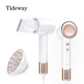 Tideway High-speed Hair Dryer PRO  M01 Brushless Motor & Ionic Technology  4 Temperature Settings Thermo Control Technology Ergonomic Design Brushless Motor & Ionic Technology  4 Temperature Settings Thermo Control