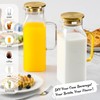 2 Pack 2 Liters/68 oz Square Glass Pitcher with Lid