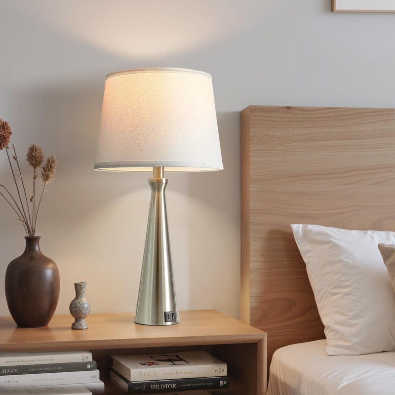 Seealle Modern Table Lamps Set of 2 - Touch Bedside