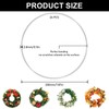 24 anelli in metallo per fai da te, 20 cm,