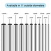 iMeistek 304 Stainless Steel Round Tubes, 12mm OD X 0.5mm