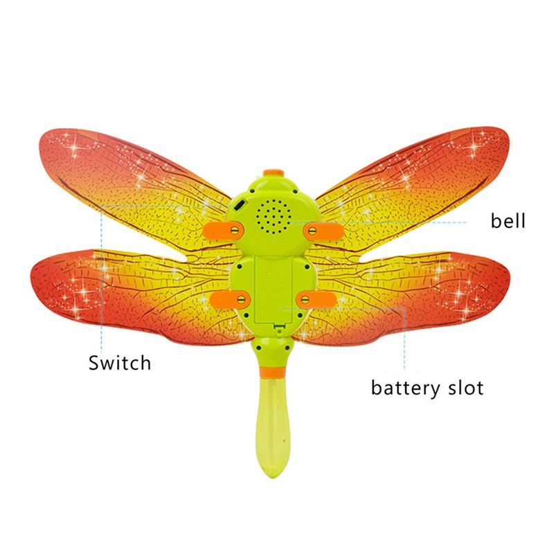 Music Cartoon Dragonfly Shape Electric Soap Bubbles Gun Kids Soap