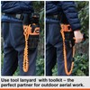 Tool Lanyards for Power Tools, Coiled Lanyard Tether Stretchy Leash