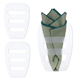 XPEX Set of 3 Pocket Square Holder Set for Wedding Tuxedo Suits Dinner Jackets Men's Pocket Square Accessories Men's Accessories